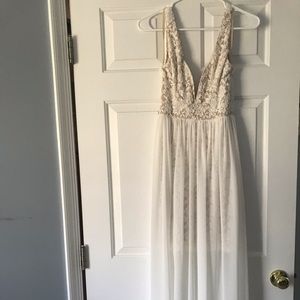 Women’s lace and sheer bodycon dress